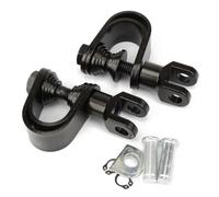 RORVECQ 25mm 32mm Peg per Moto Neri Barra Paracadute Autostrada Poggiapiedi Supporto Morsetto O-Ring Montaggio(Foot pegs mount)