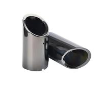RORVECQ 2Pcs Copricanna Di Scarico Auto Per A3 8P A4 B8 Q5 A1 2009 2010 2011 2012 2013 2014 2015 7.6 Cm Accessori Auto(NERO)