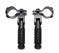 RORVECQ 2Pz poggiapiedi universale 8MM pedali pieghevoli 90 gradi parti moto poggiapiedi posteriori(NERO)