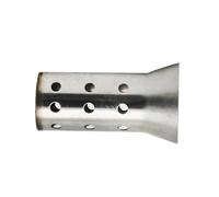 RORVECQ 51mm/60mm Silenziatore Universale Per Tubo Di Scarico Per Moto Con Catalizzatore DB Killer Regolabile E Rimovibile In Acciaio Inox(A-50.8mm)