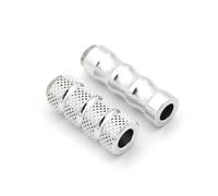 RORVECQ 6mm CNC Corsa Moto Leva Freno Poggiapiedi Pedale Per Y&amaha YZF R1 R3 R25 R6 R7 R15 R125 MT07 MT09 MT03 FZ09(Argento)