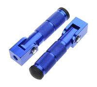 RORVECQ 90 Gradi Fissi Ripiegabili Pioli Pedane Piede Anteriore Posteriore Pedalina Universal Accessori Moto Modificati 1 Paio(Blu)