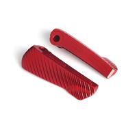 RORVECQ Accessori Moto Estensioni Pedali Passeggero Posteriore Per VESPA GTS250 GT60 GT GTS GTV 125 200 250 300 GTS300(ROSSO,UN)