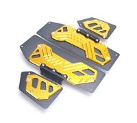 RORVECQ Accessori Moto Poggiapiedi Supporti Piastra Pedale Pedane Pedali Pianale Per ADV 350 ADV-350 ADV350 2022(Oro)