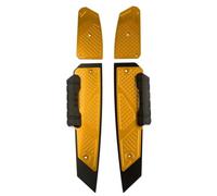 RORVECQ Accessori Per Pedane Per Moto Solette Per Scooter Tappetino Per Poggiapiedi Per Forza300 Per Forza350 2018 2019 2020 2021 2022 2023(Giallo)