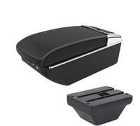 RORVECQ Box Bracciolo Centrale Per MG ZS Accessori Interni Per Auto Con Porta USB(A3 Nero bianco 7USB)