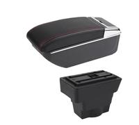RORVECQ Box Bracciolo Per Auto Per Opel Per Astra J Vano Portaoggetti Centrale Accessori Auto Ricambi E Accessori Per Auto(B1 linea rossa NO USB)