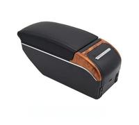 RORVECQ Box Bracciolo Per C&hevrolet Per Lova Per Aveo Contenitore Per Contenuti Interni Poggiagomiti E Portabicchieri(A-Black black line)