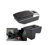 RORVECQ Box Bracciolo Per Suzuki Per Vitara Accessorio Per Vano Portaoggetti Centrale(A1 linea rossa Nessuna USB)