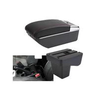 RORVECQ Box Bracciolo Per Suzuki Per Vitara Accessorio Per Vano Portaoggetti Centrale(D1 linea rossa 7USB)