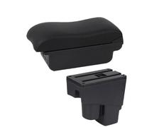 RORVECQ Bracciolo Auto Per Fit Per Jazz 2002 2003 2004 2005 2006 2007 Scatola Di Archiviazione Accessorio Auto(B2 linea nera 3USB)