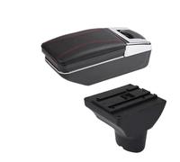 RORVECQ Bracciolo Auto Per Hyundai I20 Box Bracciolo Per Hyundai I20 2012 Retrofit Con Vano Portaoggetti Centrale Per Interni(Una linea rossa NON USB)