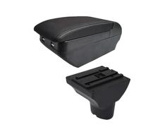 RORVECQ Bracciolo Auto Per Hyundai I20 Box Bracciolo Per Hyundai I20 2012 Retrofit Con Vano Portaoggetti Centrale Per Interni(H All Black 4 USB)
