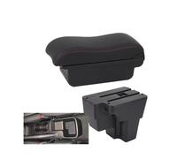 RORVECQ Bracciolo Auto Per KIA Per RIO Per STONIC Per KIA Per Rio Lx Cerato 2015-2024 Box Centrale Di Stoccaggio Parte Di Retrofit Accessorio Auto(B1 Nero rosso 3USB)