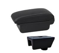 RORVECQ Bracciolo Per Seat Per Ibiza Per Ibiza MK4 IV 6J 2008 2009 2010 2011-2017 Design Interno Console Auto Scatola Bracciolo(B3 Nero bianco 3USB)