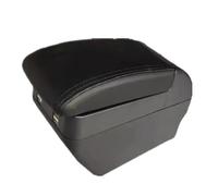 RORVECQ Bracciolo Per Suzuki Per Ertiga Con Portabicchieri Accessori Console Centrale Universale Doppia Modifica USB(H All Black 4 USB)