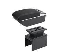 RORVECQ Bracciolo Universale Centrale Per Auto Modello Universale Scatola Bracciolo Accessori Auto Scatola Di Immagazzinaggio Supporto Braccio(C3 linea bianca 7USB)