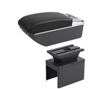 RORVECQ Bracciolo Universale Centrale Per Auto Modello Universale Scatola Bracciolo Accessori Auto Scatola Di Immagazzinaggio Supporto Braccio(C2 linea nera 7USB)