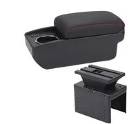 RORVECQ Bracciolo Universale Per Auto Modello Universale Accessorio Per Auto Contenitore Portaoggetti Per Auto Modifica Interni Parti Di Retrofit(B1 Nero rosso 6USB)