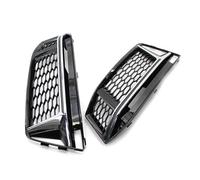 RORVECQ Copertura Fendinebbia Per Auto Base Sfiato Per Fendinebbia Paraurti Anteriore Supporto Per Fendinebbia Per S4 A4 B9 S-LINE 2016 2017 2018(Chrome Silver)