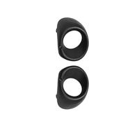 RORVECQ Cornice Coprifaro Fendinebbia Paraurti Anteriore In ABS Argento Nero Per Auto 6400D571 Per Mitsubishi Per Outlander 2013 2014 2015(NERO)
