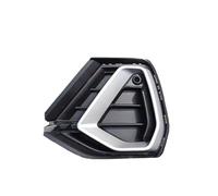 RORVECQ Cornice Fendinebbia Paraurti Anteriore Auto Copertura Fendinebbia Cornice Cromata Griglia Luci Diurne Per Q3 2019 2020 2021(Sinistra)