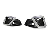 RORVECQ Griglia Fendinebbia Paraurti Anteriore Auto Cornice Splitter Copertura Prese D'aria Accessori Per A4 B9 S-Line 2020-2024(Argento)