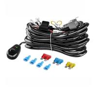 RORVECQ Kit Di Cablaggio 3M 12V 24V 40A Con Scatola Portafusibili E Relè Per Barra Luminosa A LED Per Auto Fuoristrada Veicoli
