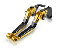 RORVECQ Leve Freno Frizione Pieghevoli Ed Estensibili Regolabili Per SUZUKI GSXR750 GSX-R GSXR 750 1989 1995 1994 1993 1992 1991 1990 Per Moto(Gold Black)
