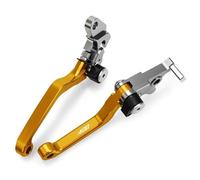 RORVECQ Leve Freno Frizione Pieghevoli Perno Per Motocross In Alluminio CNC Per SUZUKI DRZ400 2000-2017 2016 2015(Oro)