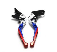 RORVECQ Leve Freno Frizione Regolabili Pieghevoli Ed Estensibili In Lega Di Alluminio CNC Per SUZUKI GS 500F K4 GS500 GS500F 2004-2005(Red Blue)