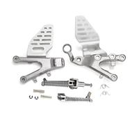 RORVECQ Moto Poggiapiedi Anteriore Pilota Supporto Pedale Accessori Per Y&amaha YZF R6 2006-2025(Argento)