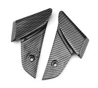 RORVECQ Motociclo ABS Sellino Posteriore Passeggero Pedalino Pedalina Copripedali Motociclo PerVESPA S LX LXV LT Accessori Coppia Nero(Carbonio)