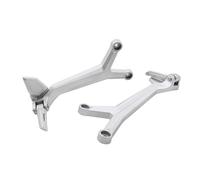 RORVECQ Motociclo Poggiapiedi Posteriori Passeggero Kit Completo Per Trident 660 Per TRIDENT660 2021 2022 2023 2024 2025(Argento)
