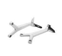 RORVECQ Motociclo Poggiapiedi Posteriori Passeggero Kit Completo Per Trident 660 Per TRIDENT660 2021 2022 2023 2024 2025(Argento Nero)