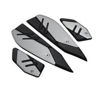 RORVECQ Pannelli Pedana Per Y&amaha Per XMAX 125 250 300 400 Poggiapiedi Supporti Piedi In Alluminio Pannello Pedana Pianale Cuscinetto(Titanio)