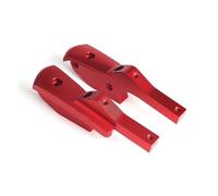 RORVECQ Passeggero Moto Poggiapiedi Posteriori Estensioni Pedane Accessori Per Vespa GT 60 GTS GTV 125 150 200 250 300 300ie(ROSSO,B)