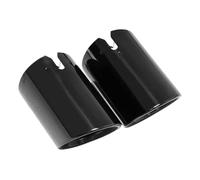 RORVECQ Per B&MW Serie 3 G20 G21 320D 330i 320i 2023 2024 Terminale Silenziatore Sostituzione Sistema Di Scarico Bocchettone Copriscarico(NERO,2 PZ)