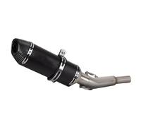 RORVECQ Per Bajaj Per Pulsar NS200 Tubo Di Scarico Centrale Racing Slip-on In Acciaio Inox Con Silenziatore(NERO)
