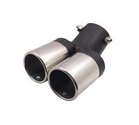 RORVECQ Per C&hevrolet Per Cruze 63mm Terminale Di Scarico In Acciaio Inossidabile Per Modifiche Auto Adatto Per C&hevrolet Per Cruze(Black+Silver)