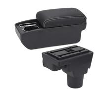 RORVECQ Per C&hevrolet Per Sonic Per Aveo Lova T250 T300 Vanetto Bracciolo Auto Accessori Interni Auto(C3 Nero bianco SENZA USB)