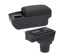 RORVECQ Per C&hevrolet Per Sonic Per Aveo Lova T250 T300 Vanetto Bracciolo Auto Accessori Interni Auto(C1 Nero rosso NO USB)