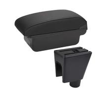 RORVECQ Per C&hevrolet Per Spark Scatola Bracciolo Per C&hevrolet Per Spark 3 III Per Aveo T200 Scatola Di Immagazzinaggio Bracciolo Auto(C2 Linea nera NO USB)