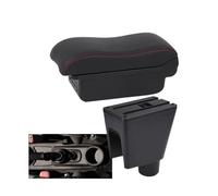 RORVECQ Per C&hevrolet Per Spark Scatola Bracciolo Per Spark 3 III Per Aveo Bracciolo Auto Parti Interne Scatola Di Archiviazione Centrale Con USB(B1 Nero rosso 3USB)