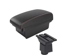 RORVECQ Per Chery A1 A3 2007 2008 2009 2010 2011 Vanetto Bracciolo Auto Ripiano Centrale Con USB Dettagli Modifica Interni Auto(B1 Nero rosso 3USB)