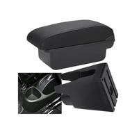 RORVECQ Per Citroën C1 Scatola Bracciolo Auto Accessori Auto Bracciolo Scatola Di Archiviazione Bracciolo Centrale Interno(C2 Linea nera NO USB)