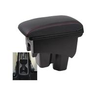 RORVECQ Per City Bracciolo Auto Alzato Doppio Strato Portariviste Restyling Accessori Auto Con USB(A1 Pelle artificiale)