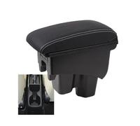 RORVECQ Per City Bracciolo Auto Alzato Doppio Strato Portariviste Restyling Accessori Auto Con USB(B3 vera pelle)