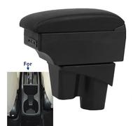 RORVECQ Per City Bracciolo Auto Interni Specializzato Retrofit Centro Portariviste Accessori Auto(B3 Nero bianco 3USB)