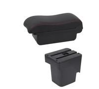 RORVECQ Per F&ord Per Focus 2 Portabraccio Per Focus 2 Mk2 2005 2006 2007 2008 2009 2010 2011 Portabraccio Auto Scatola Di Stoccaggio Accessori Auto(Una linea rossa NON USB)